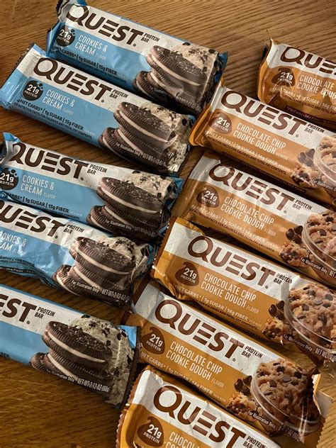 Quest Bars Cookies Cream Health Nutrition Health Supplements