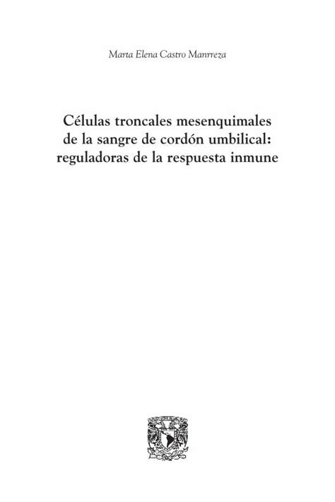 PDF Células troncales mesenquimales de la sangre de cordón