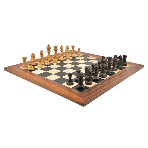 Alphaechecs Jeu D Checs Palissandre Cases Mm Finition Noyer Mat