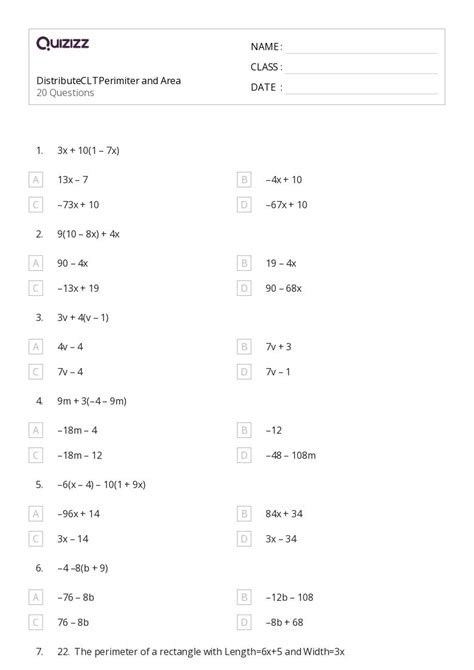 50 Multiplication And Area Models Worksheets For 8th Grade On Quizizz