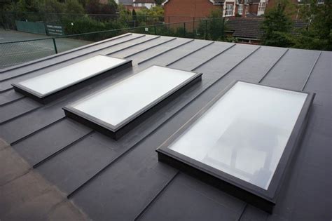 Sterlingbuild Flat Glass Rooflights on a Flat Roof Extension