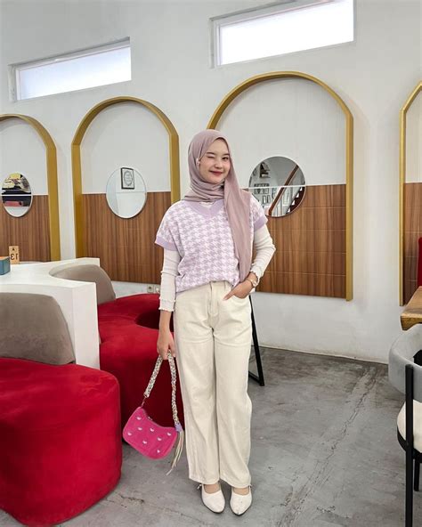 Inspirasi Ootd Dengan Setelan Vest Ala Influencer Hijab