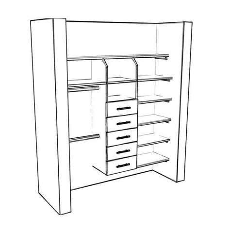 DIY Closet Organizer with Drawers and Shelves - TheDIYPlan