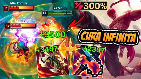 Lee Sin De Roubo De Vida Esse Item Quebrado Cura Infinita