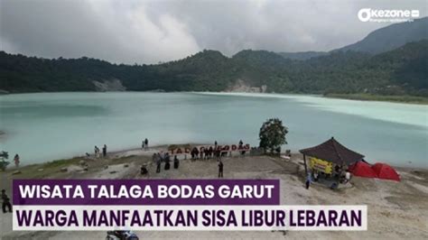 Warga Padati Objek Wisata Talaga Bodas Garut Manfaatkan Sisa Libur