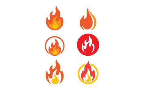 Fire Flame Logo Vector Oil Gas And Energy Illustration Concept