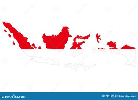 Map Of Indonesia With The Provinces Filled With A Linear Gradient The