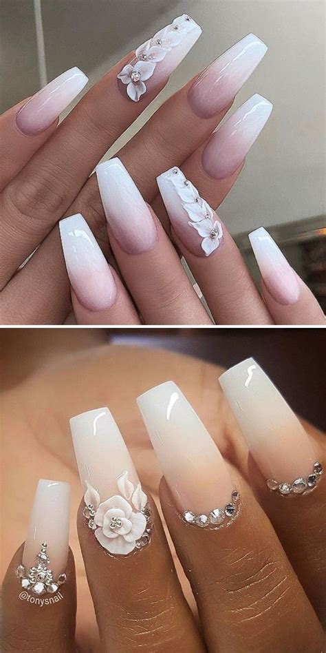 Most Beautiful Bridal Wedding Nails Design Ideas For Your Big Day