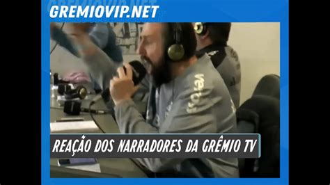 Assista às reação dos narradores da Grêmio TV no momento do Penaltis