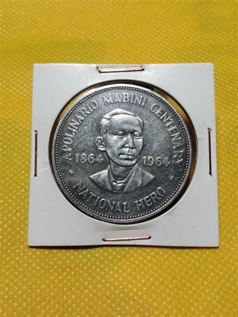 1 Peso 1963 Andres Bonifacio Silver BU Commemorative Coin Hobbies