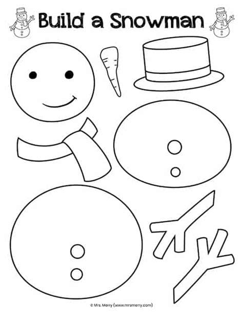 Free Printable Snowman Templates Artofit