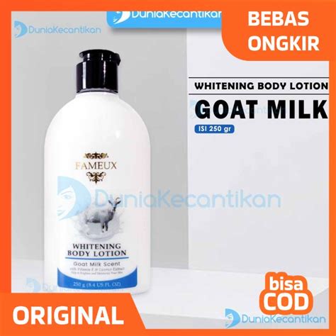 Jual Fameux Whitening Body Lotion Goat Ml Shopee Indonesia