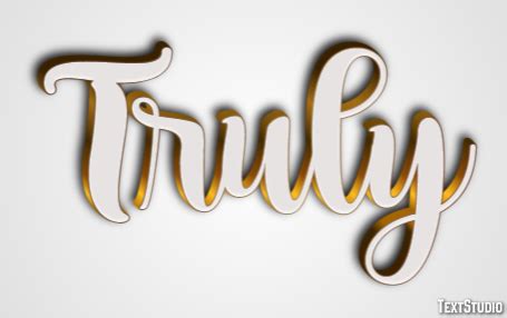 Truly Text Effect and Logo Design Word