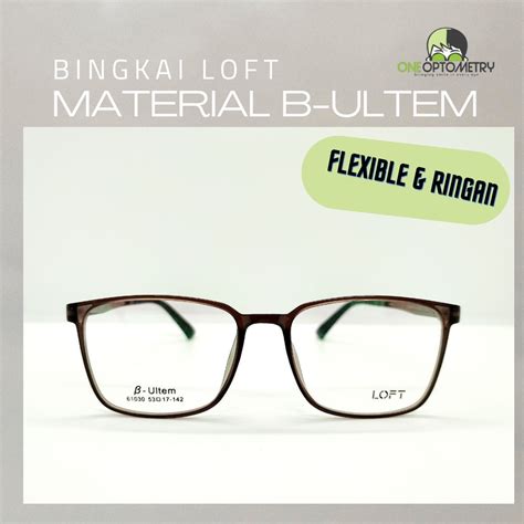 Loft Bingkai Cermin Mata Material B Ultem Ringan Tahan Lasak