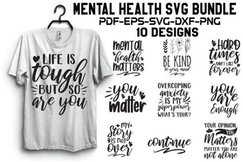 Mental Health Svg Bundle Graphic By Creativekhadiza124 · Creative Fabrica