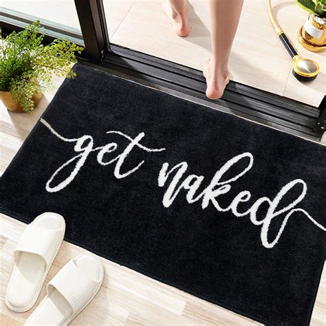 Amazon Get Naked Bath Mats Black Bathroom Rugs For Bathtub Funny