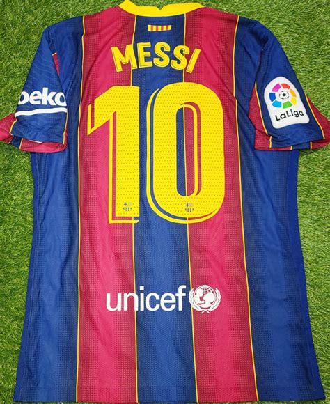 Messi Barcelona Nike 2020 2021 Home Vaporknit Player Issue Last Season