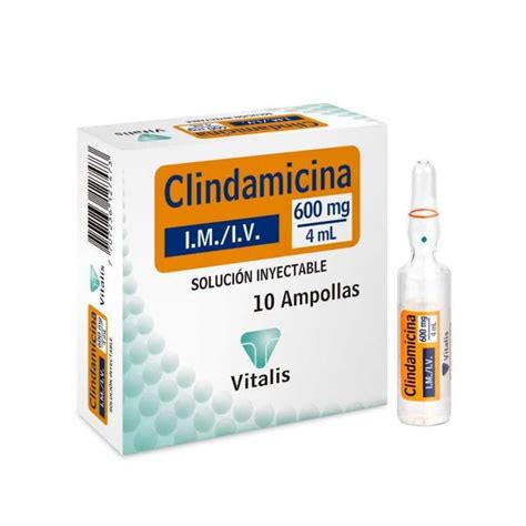 Clindamicina Solución Inyectable 600mg 4ml x10