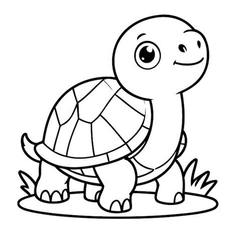 Premium Vector Simple Vector Illustration Of Turtle Drawing For