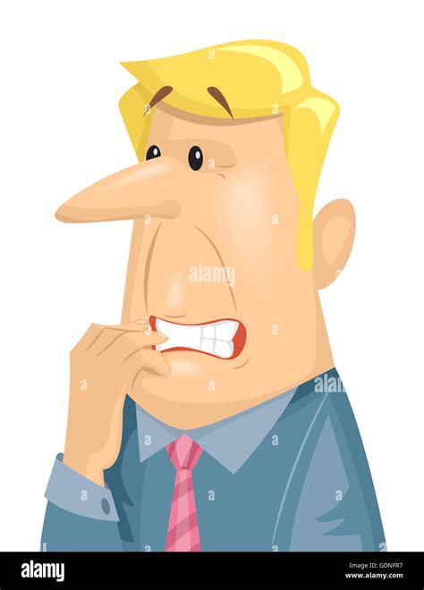 Nervous Man Clipart Cartoon