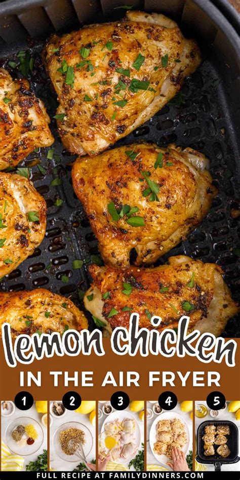 Air Fryer Lemon Chicken Thighs Recipe