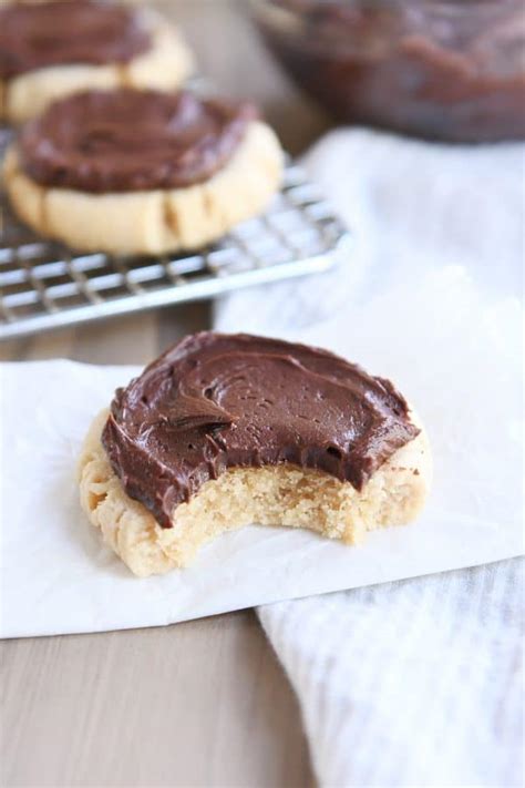 Peanut Butter Sugar Cookies With Chocolate Frosting Mel S Kitchen Cafe