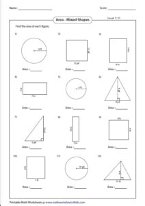 Compound Shapes Worksheets - ShapesWorksheets.com