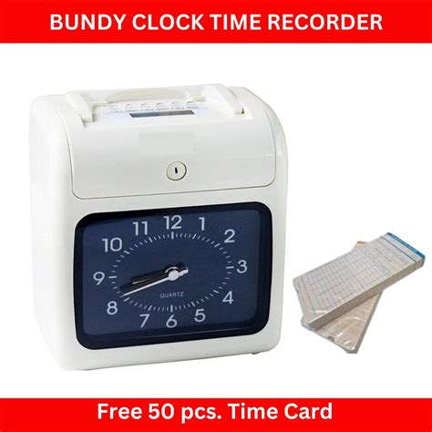 Bundy Clock Time Recorder Electronic Time Clock Machines Heavy Duty