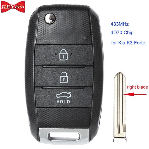 KEYECU For Kia K3 Forte 2013 2014 2015 Replacement Flip Remote Control