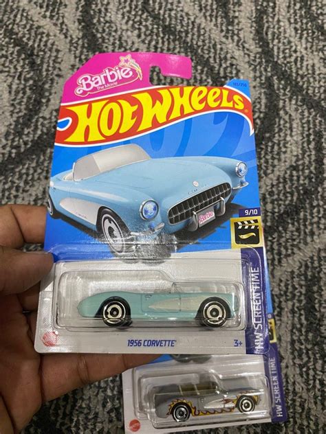 Hot Wheels Barbie Corvette Combo Hobbies Toys Toys Games On Carousell