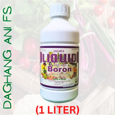 GROW MORE SAGREX LIQUID CHELATE BORON 1 LITER Shopee Philippines