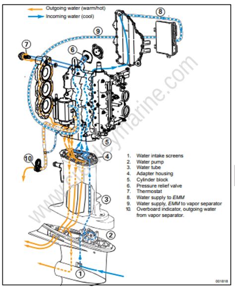 Yamaha Outboard Water Flow Diagram