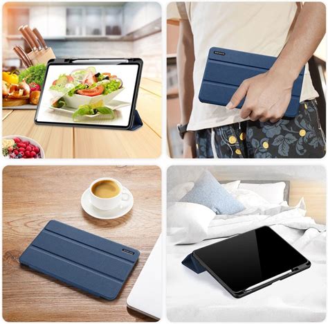 Dux Ducis Domo Xiaomi Pad Pro Hoes Tri Fold Book Case Blauw