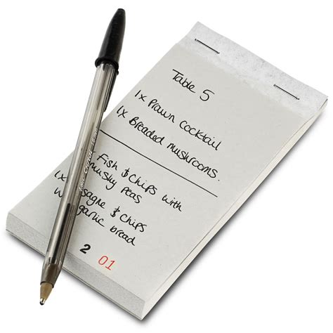 Restaurant Order Pad At Drinkstuff