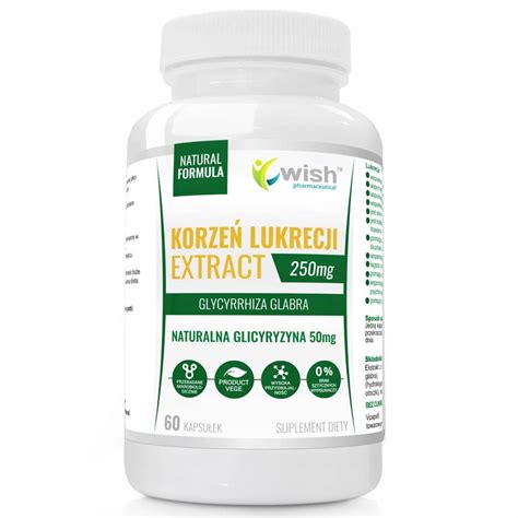 Suplement diety Wish Pharmaceutical Korzeń Lukrecji Extract kapsułki 60