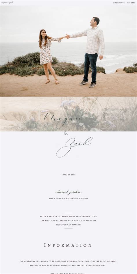 Beautiful Wedding Website Examples To Inspire Your Own Wedding