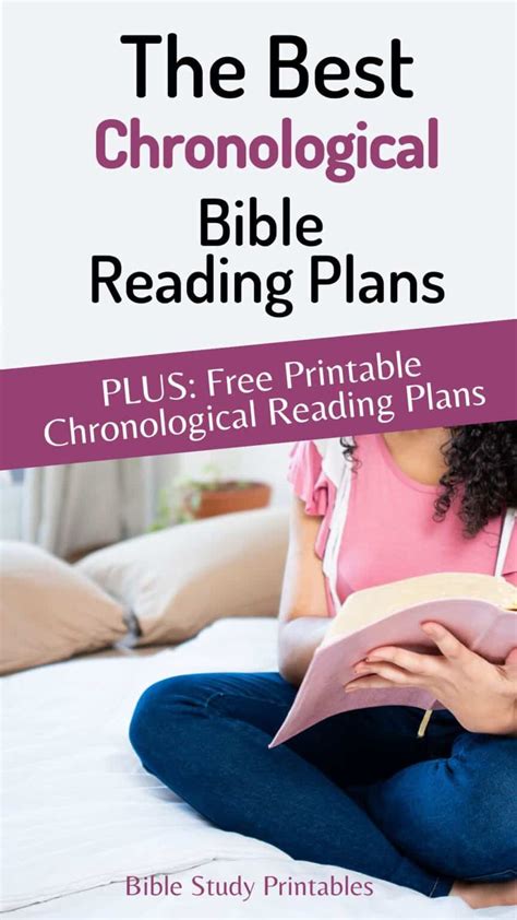 Free Printable Chronological Bible Reading Plan