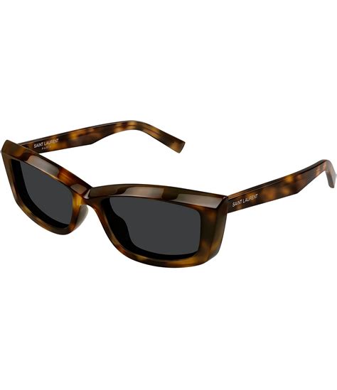 Saint Laurent Womens New Wave 54mm Havana Cat Eye Sunglasses Dillards