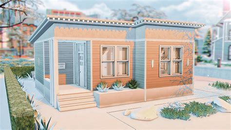 Tiny House 100 Tiles The Sims 4 No Cc Stop Motion YouTube