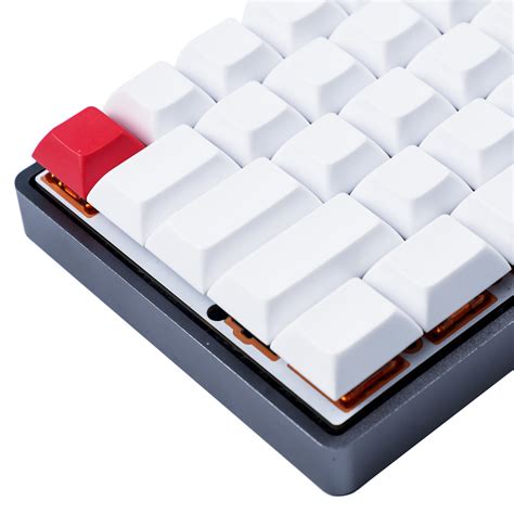 82 DSA Profile White Red Or Gray Red Blank Keycaps(PBT 1.5mm Thickness ...