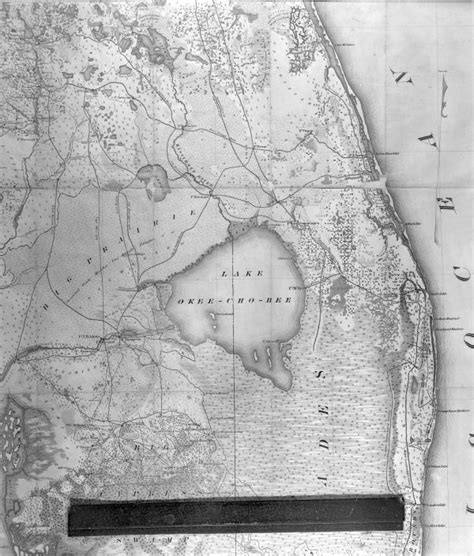 Florida Memory • Section Of Ives Military Map Showing Lake Okeechobee