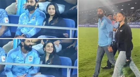 Power Couple Ranbir Kapoor And Alia Bhatt Walk Hand In Hand As They Watch Football Match In