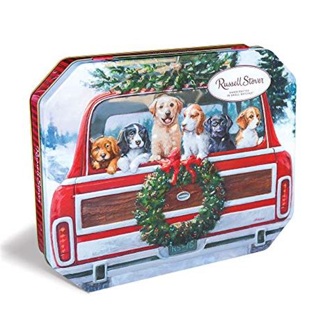 Russell Stover Christmas Traditions Assorted Chocolates, 10 oz. Tin | Retro Candy Gift Boxes