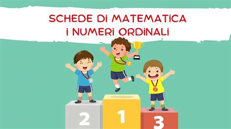 Schede Di Matematica I Numeri Ordinali SostegnO 2 0