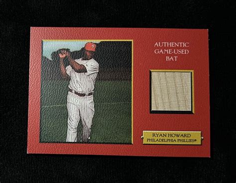 Topps Turkey Red Relics Red Trr Rh Ryan Howard Game Used