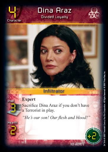 Dina Araz - Divided Loyalty (1E) | CardGuide Wiki | Fandom