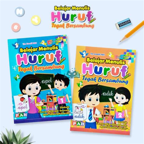 Jual Pah Buku Anak Belajar Menulis Huruf Tegak Bersambung Latin Untuk