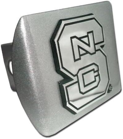 Elektroplate North Carolina State University Brushed Silver Ncs Emblem