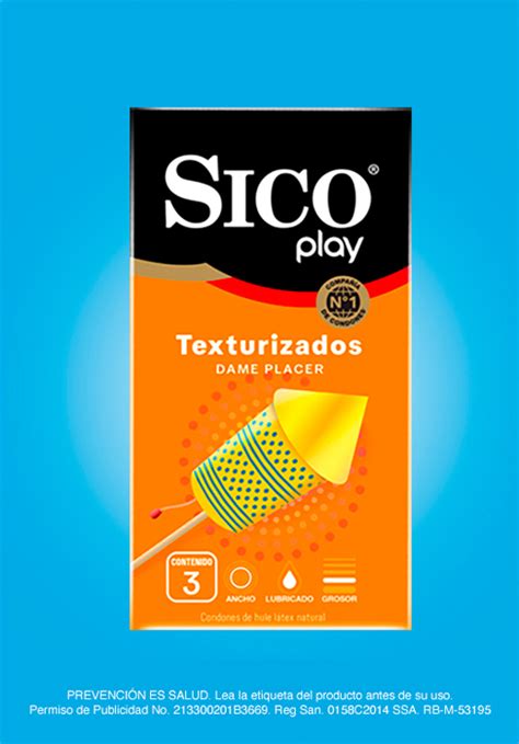 Sico Play Condón De Látex Texturizado Sabor Fresa 3 Piezas Amazon