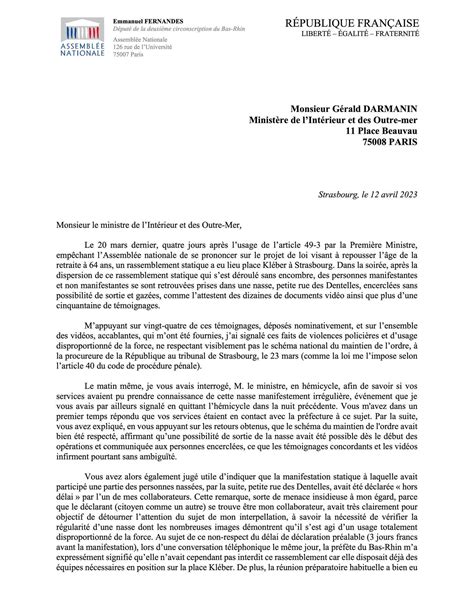 Lettre ouverte à Gérald Darmanin sur létat des violences policières à